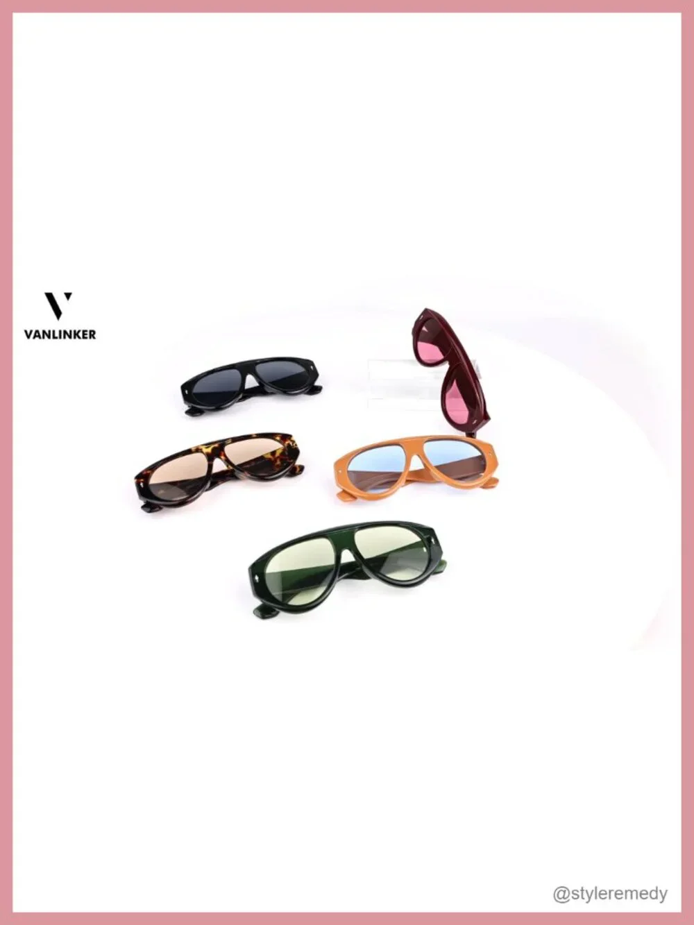 Oversized Retro Aviator Sunglasses UV400 Protection for Women Men